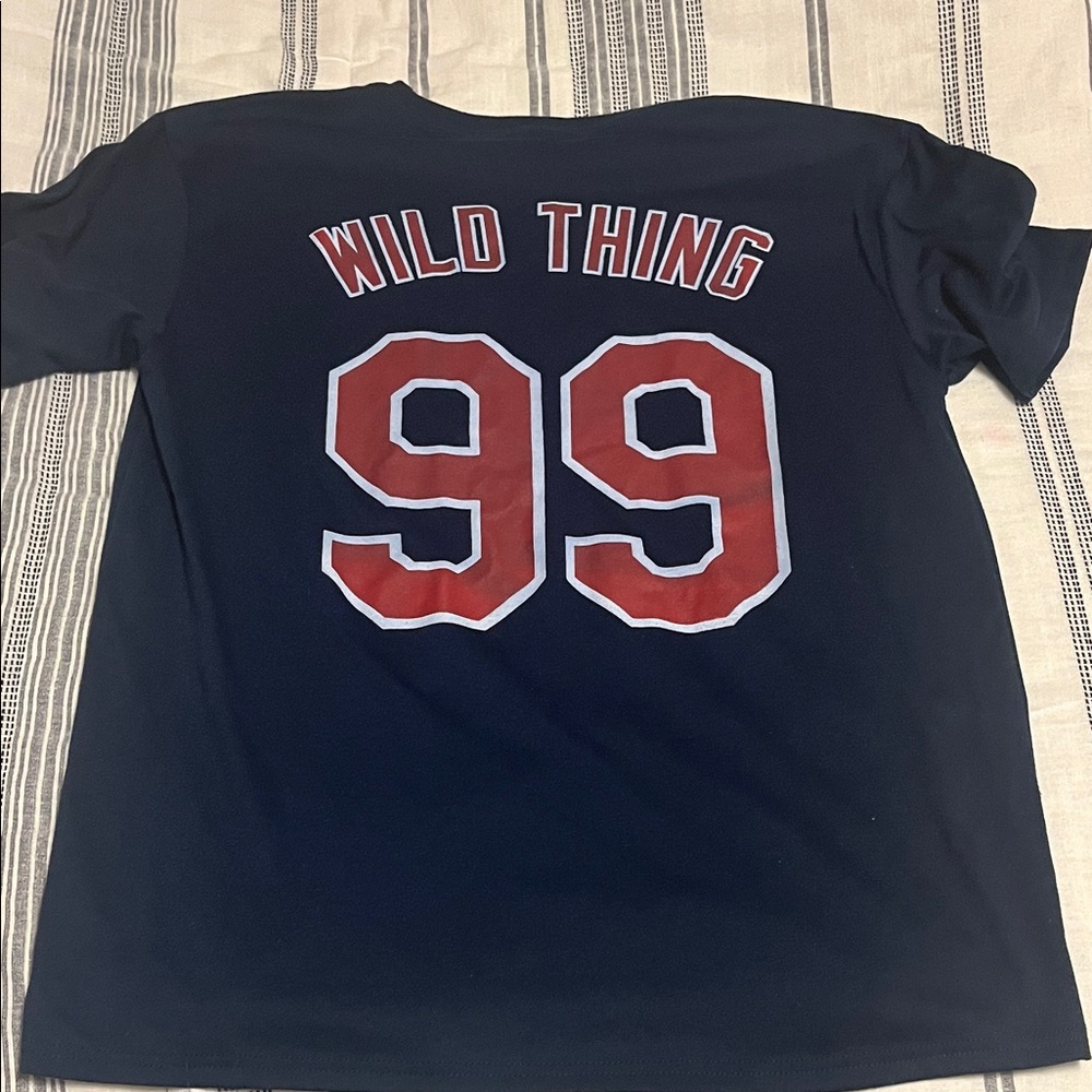 Wild Thing Cleveland Indians Men’s Navy T-Shirt